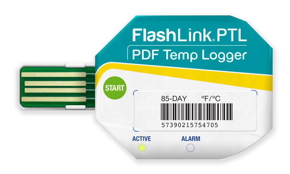 FlashLink® PTL PDF registrador de temperatura