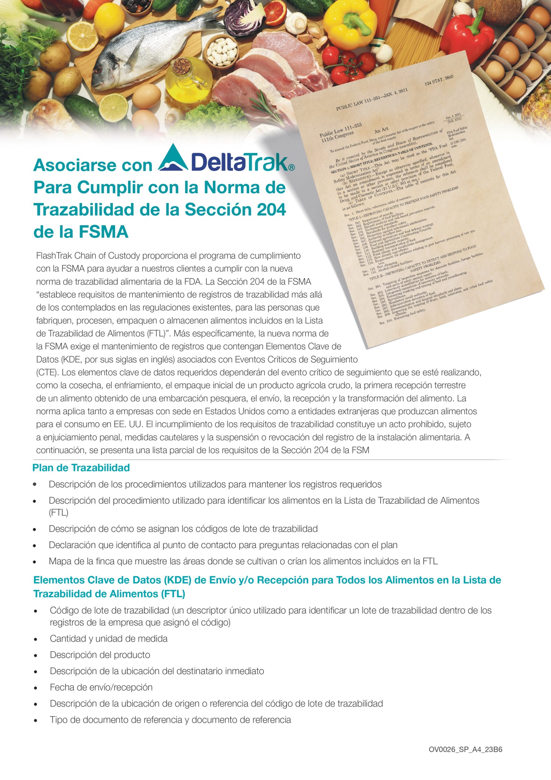 Cumplimiento de la FSMA 204 (Spanish)