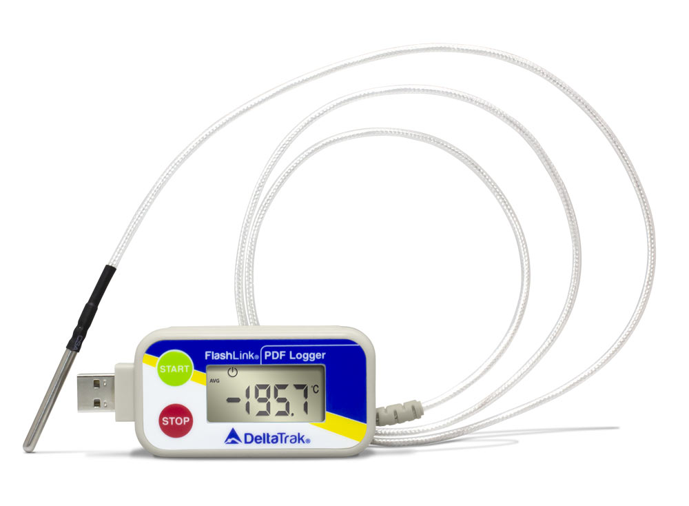 FlashLink® -200°C registrador de datos reutilizable con sonda criogénica